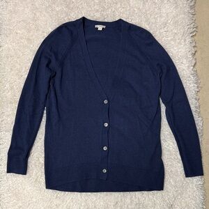 Gap Navy Blue Cardigan Sweater